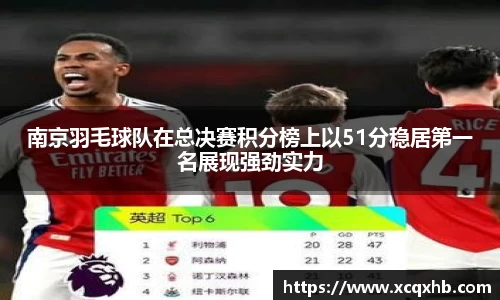 南京羽毛球队在总决赛积分榜上以51分稳居第一名展现强劲实力