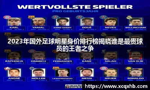2023年国外足球明星身价排行榜揭晓谁是最贵球员的王者之争